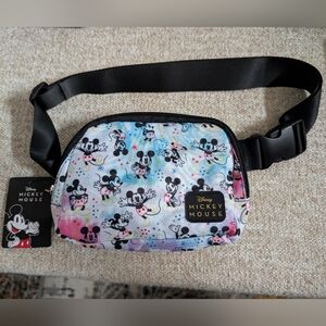 Disney Mickey Mouse Kids Belt Bag - Black and Multicolor